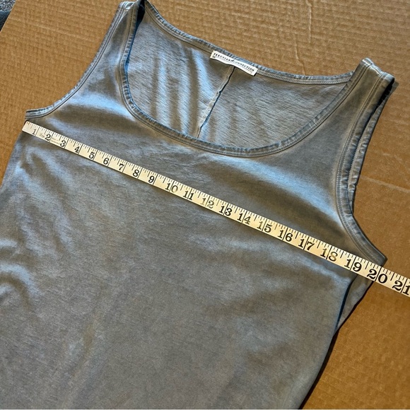 Peruvian Connection Vintage Wash Pima Cotton Tank Maxi Dress Grey size L - Picture 8 of 13